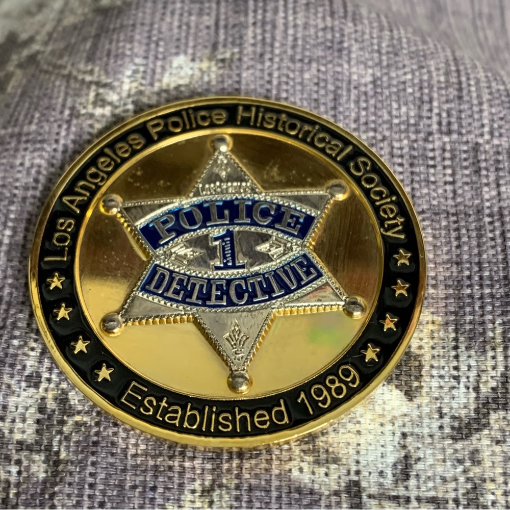 LAPD Police Homicide Detective Historical Society Challenge Coin